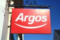 Argos logo advertising sign